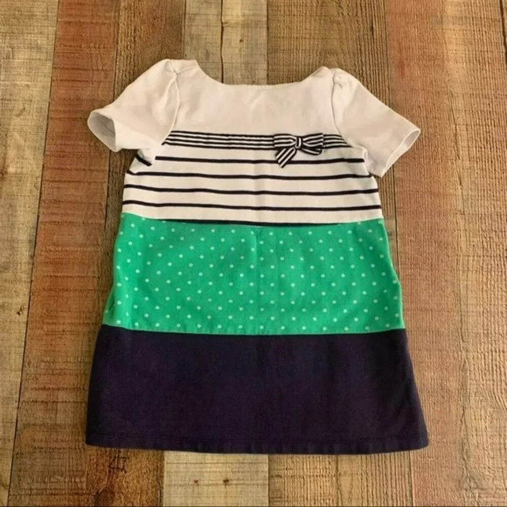 Gymboree Girl’s size 4 multi-Striped polka dot dress
